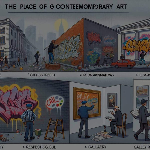 Quelle est la place des graffitis dans l'art contemporain et comment sont-ils perçus légalement et culturellement ?